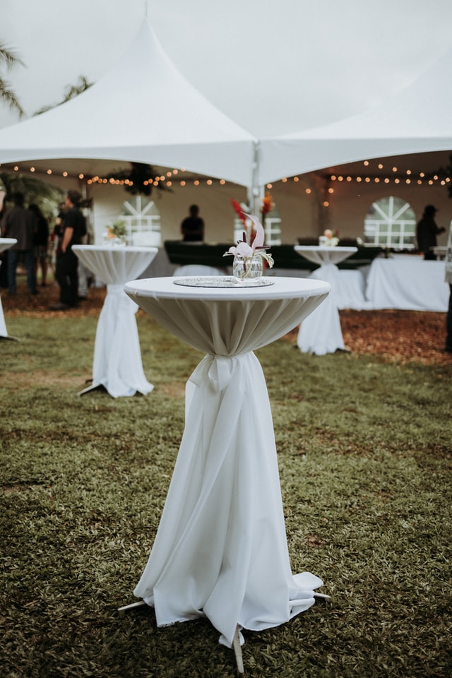 White canopy tents for parties
