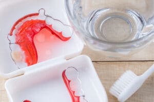red dental retainers