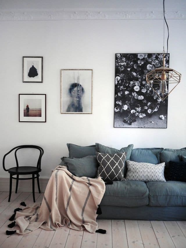 Subtle elegance A light pink blanket can add a subtle elegance and comfort to a room.