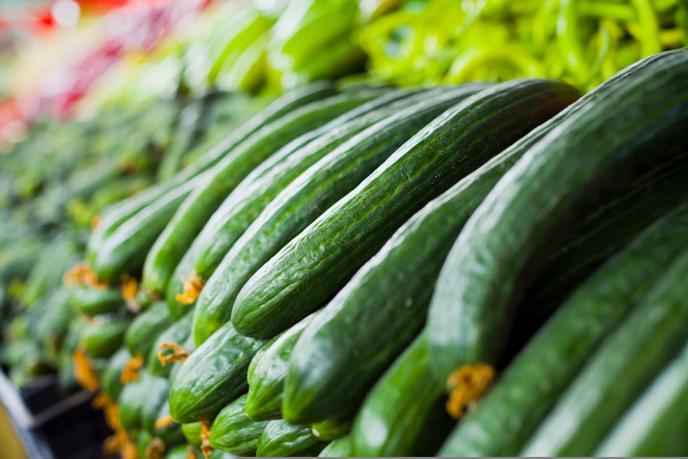 Summer dance Smooth summer dance cucumbers stacked up on each other